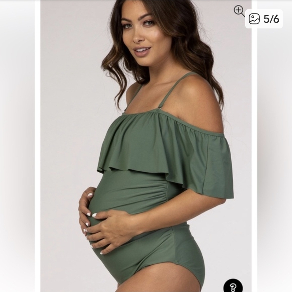 Pink Blush Maternity Swim Suit